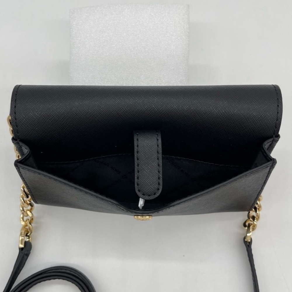 Michael Kors Black and Gold Phone Crossbody Bag - Picture 4 of 13